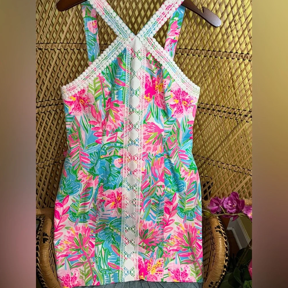 Lilly Pulitzer NWT Vena Dress Lilly of the Jungle Size 10 - Picture 11 of 12